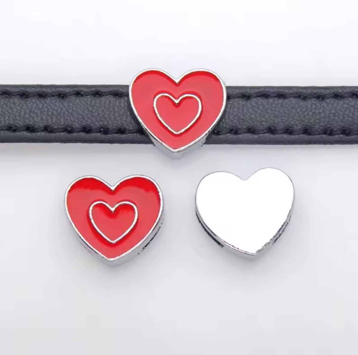 Personalised Leather Charm Keychain with Pendant